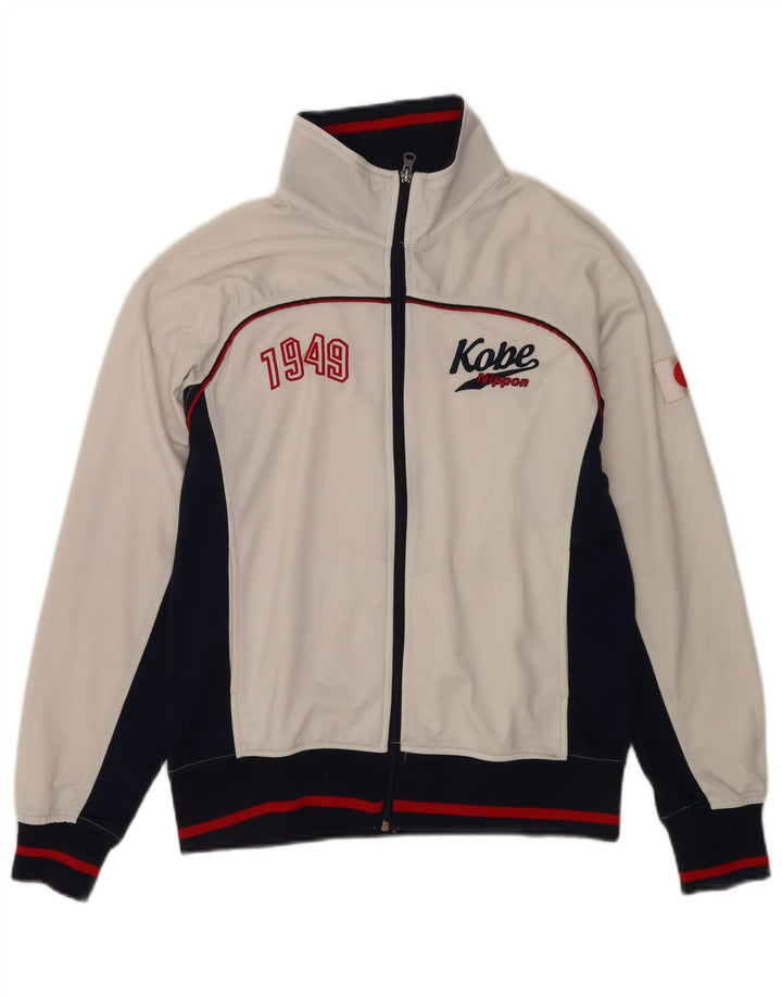 Asics Veste de Survêtement Graphic Homme Blanc Moyen Colorblock