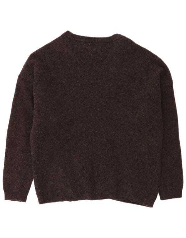 Sisley Cardigan Pull Large Gris Laine Vierge Homme