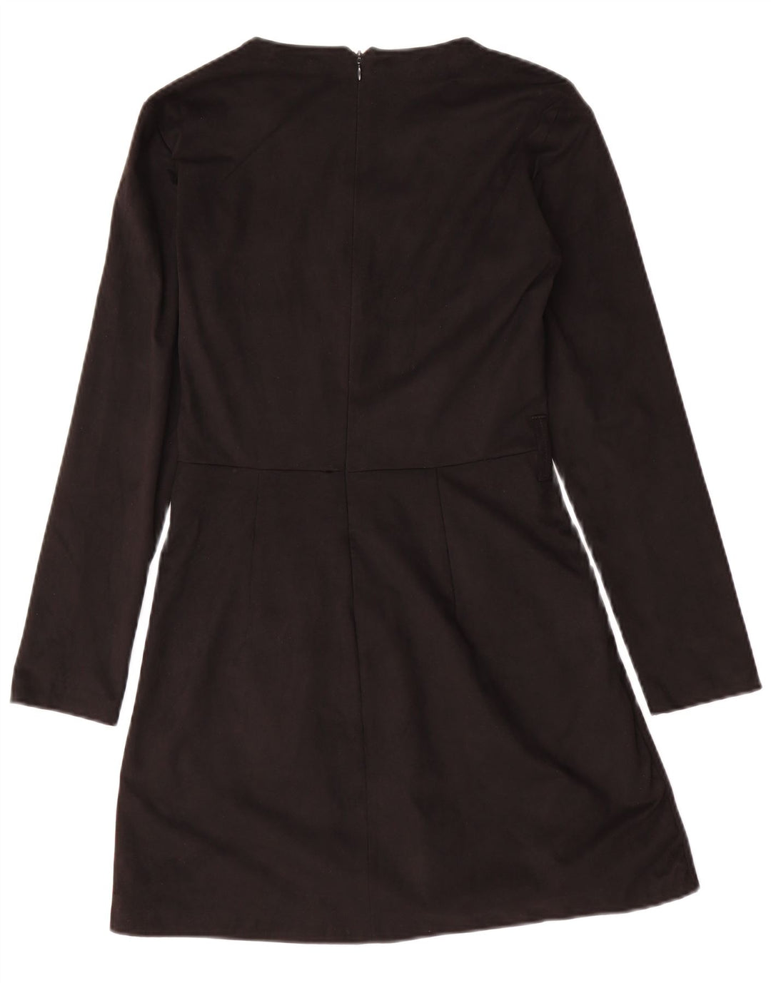 Zara Robe trapèze à manches longues pour femme UK 12 Polyester noir moyen