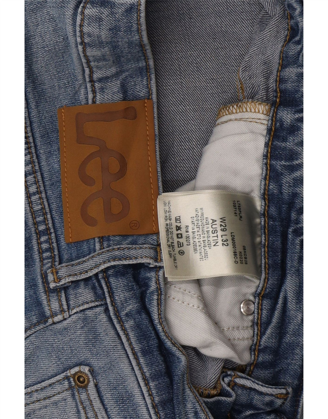 LEE Mens Austin Slim Jeans W29 L30 Blue Cotton Vintage Lee and Second-Hand Lee from Messina Hembry 