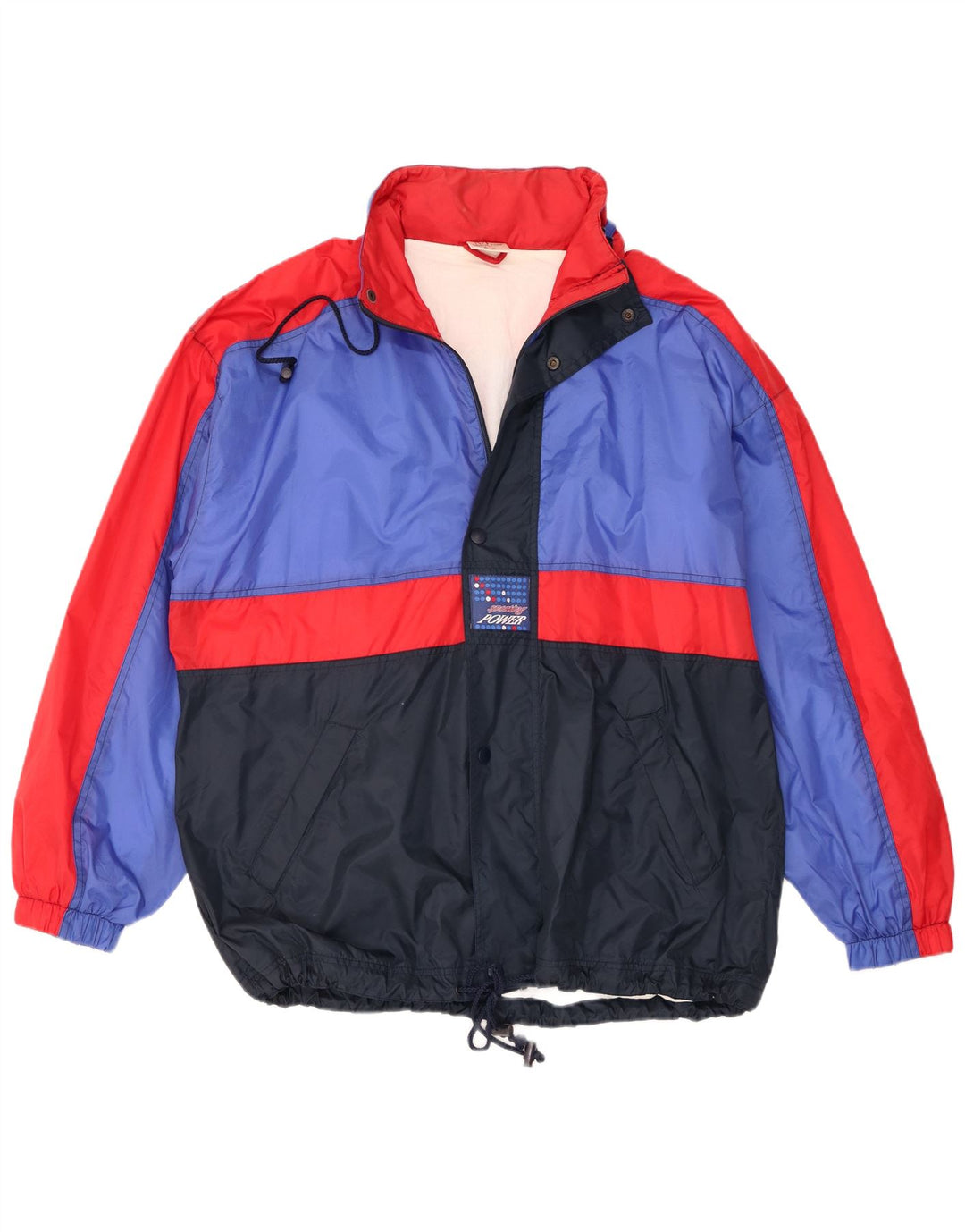 Marcel Clair Veste de pluie à capuche pour homme EU 56 3XL Bleu marine Colourblock
