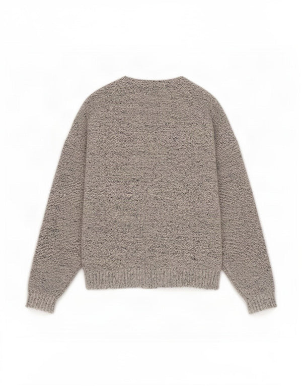 Marks & Spencer Womens Cardigan Sweater UK 14 Large Grey Flecked Cotton