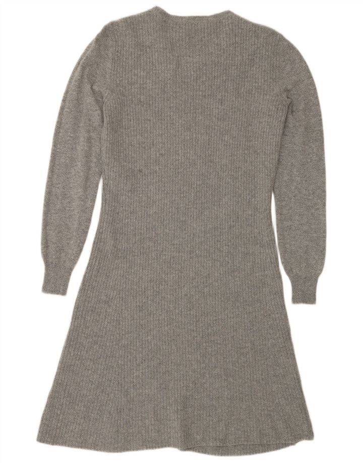 MAX MARA Robe pull week-end à manches longues pour femme Gris moyen UK 14