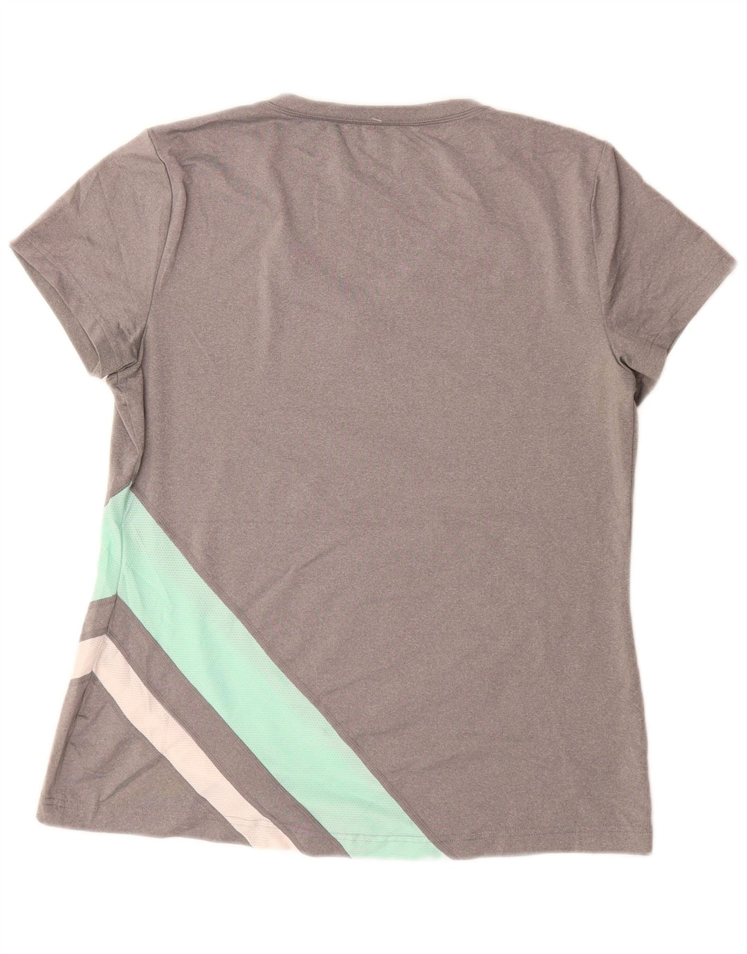 FILA T-Shirt Femme UK 14 Large Gris Colorblock