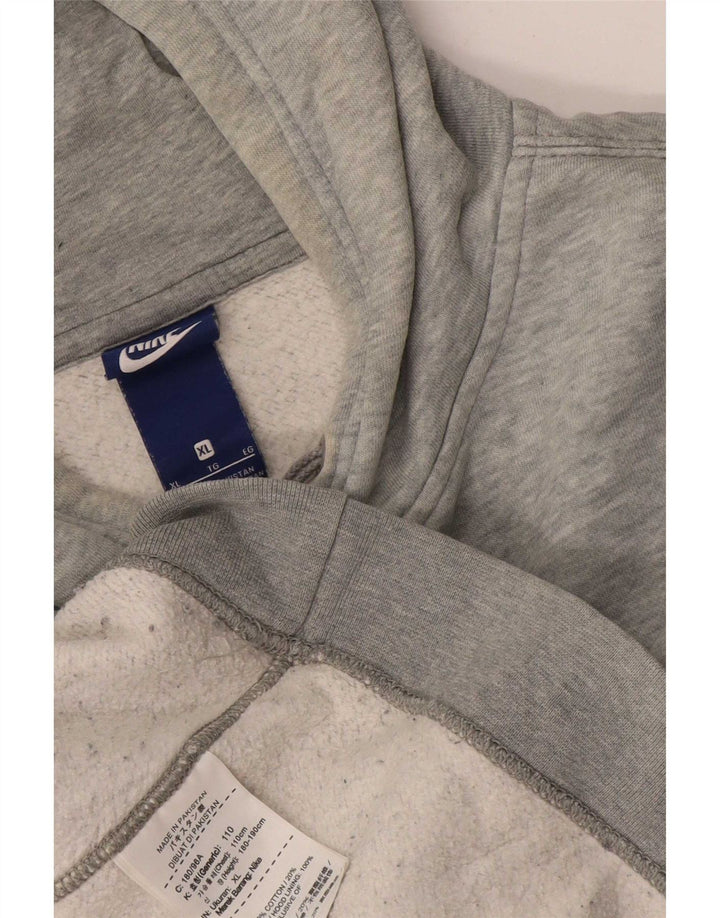 Nike Pull à capuche pour homme XL Gris Coton