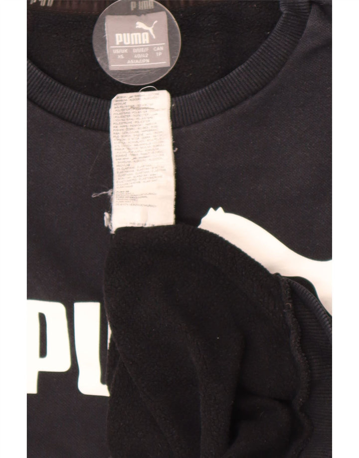Puma Sweat-shirt Graphic Sweatshirt Jumper XS Homme Noir Coton