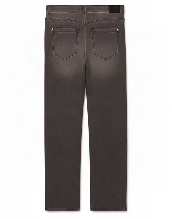 Marks & Spencer Jean droit pour femme UK 16 Large W32 L28 Gris Coton