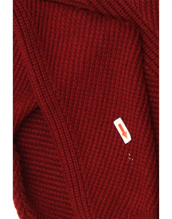 Marks & Spencer Pull cardigan autographe pour femme UK 12 Viscose rouge moyen