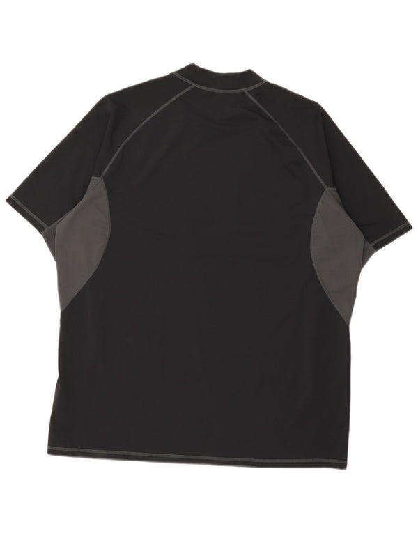 Mountain Warehouse T-Shirt Homme Top XL Noir Colorblock Nylon