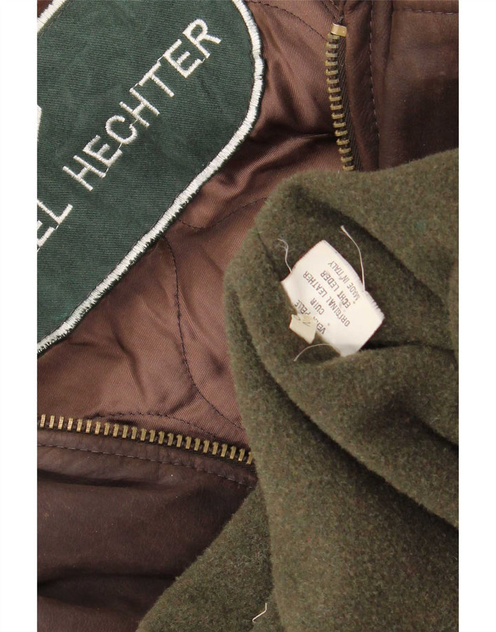 Daniel Hechter Veste coupe-vent en cuir pour homme IT 52 XL Marron