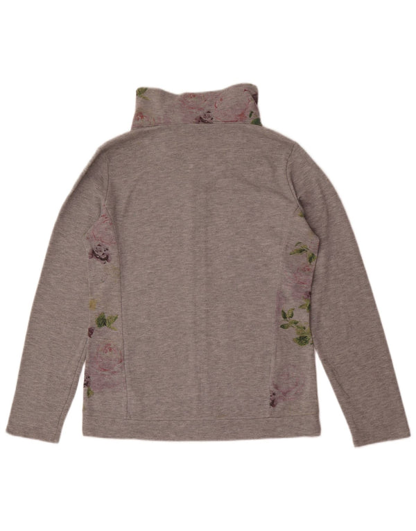 Champion Veste de survêtement pour femme UK 14 Gris moyen Coton floral