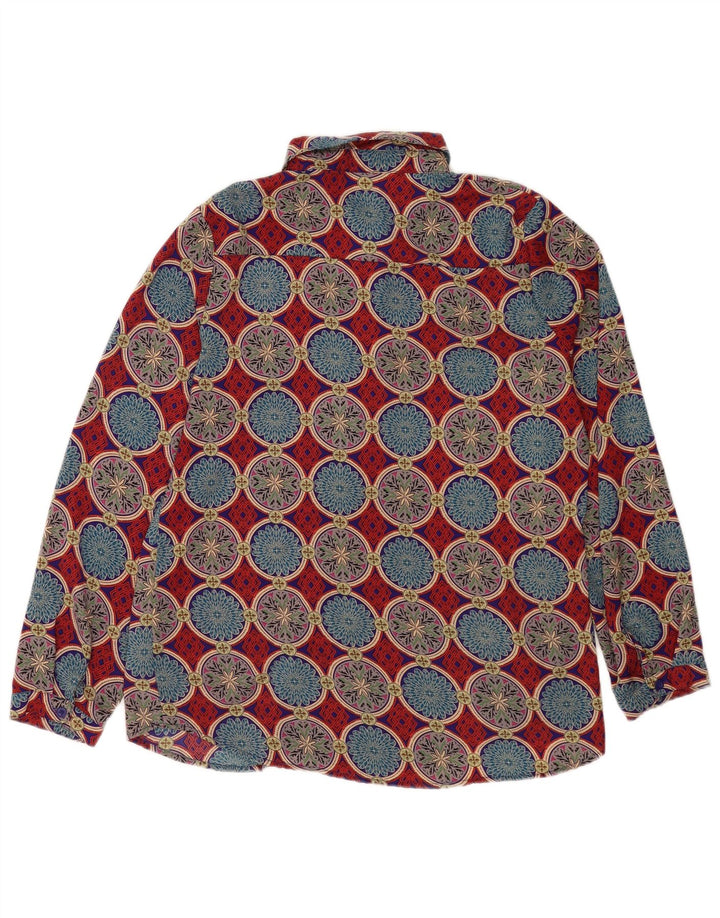 Exibit Chemise Chemisier Femme UK 44 Grand Polyester Géométrique Multicolore