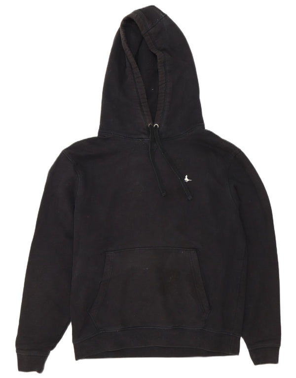Jack Wills Mens Hoodie Jumper XL Black Cotton