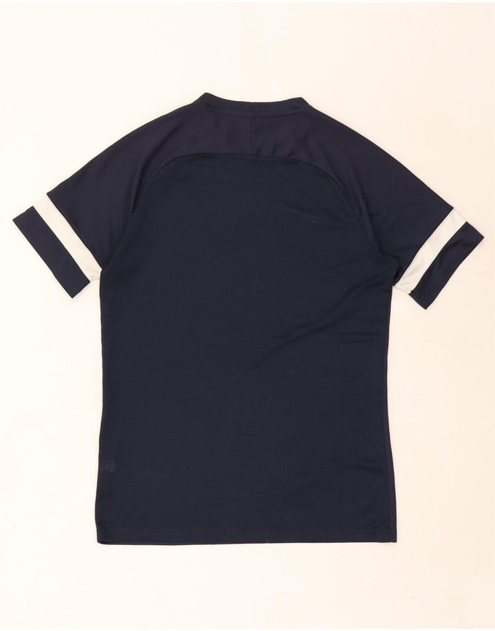 Nike Hommes Dri Fit T-Shirt Haut Bleu Marine Colorblock