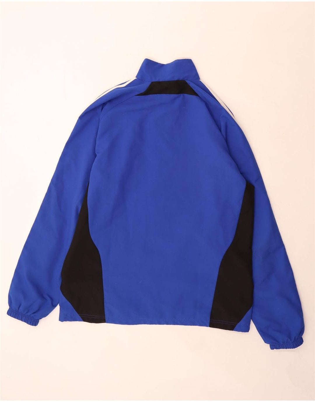 Adidas Veste de Pluie Homme UK 42/44 Grand Bleu Colorblock Polyester