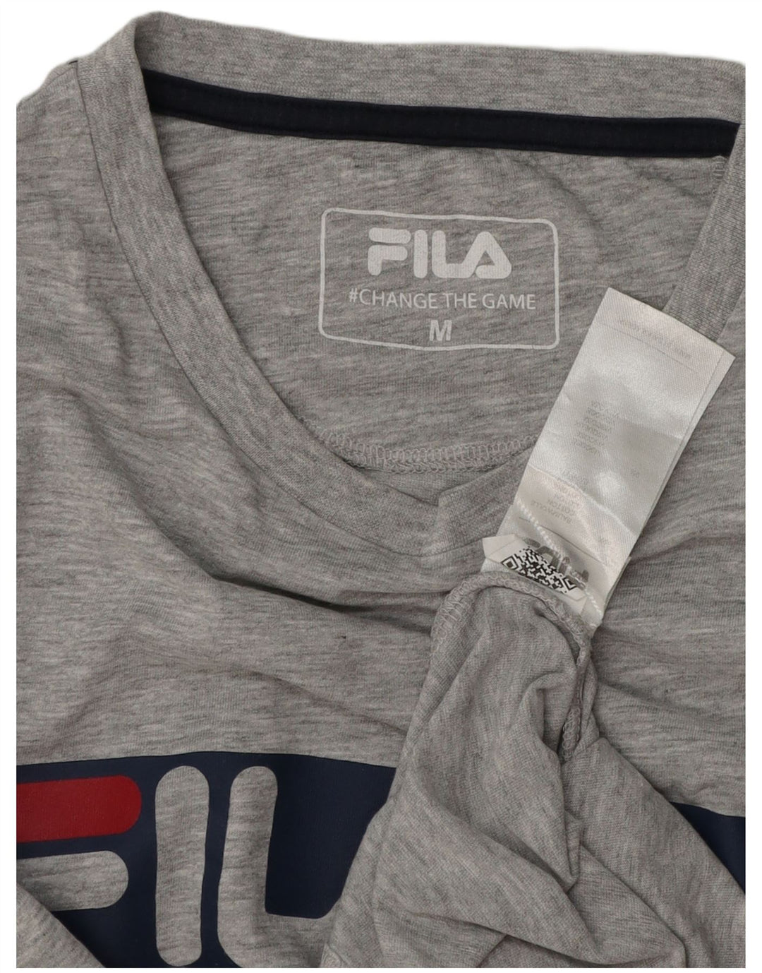 Fila T-Shirt Graphique Homme Gris Moyen Moucheté Coton