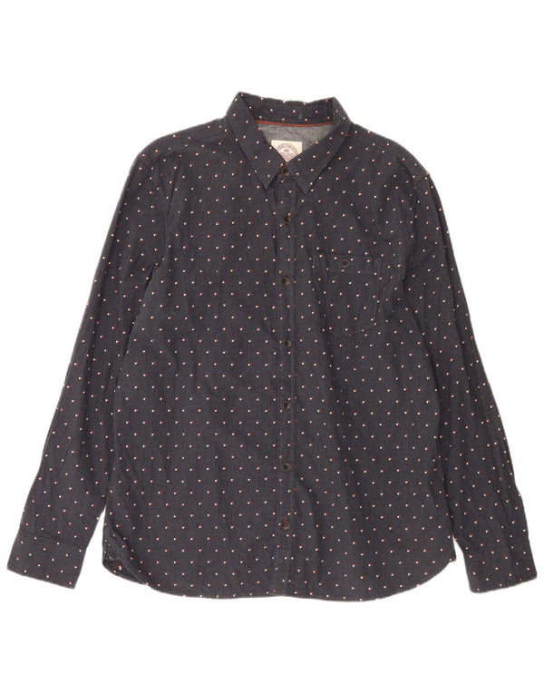 Chemise Homme Fat Face XL Coton Taché Bleu Marine