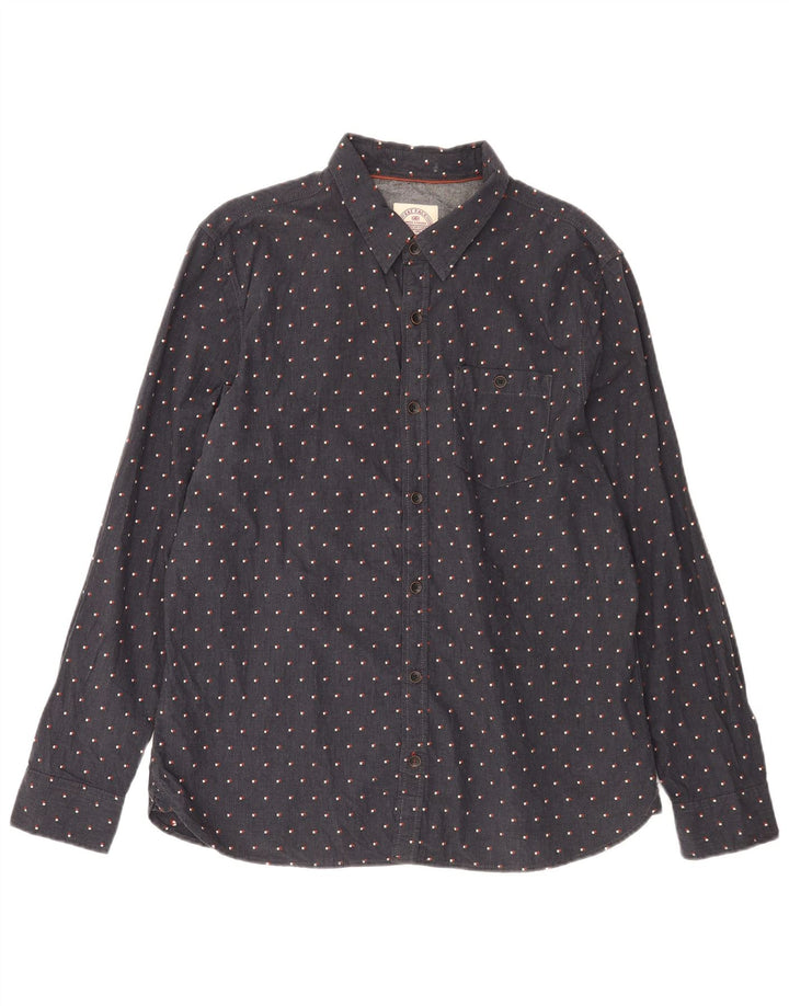 Chemise Homme Fat Face XL Coton Taché Bleu Marine