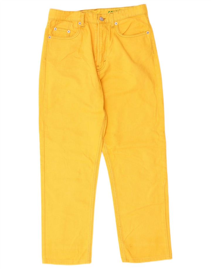 Jean droit homme vintage W30 L26 coton jaune