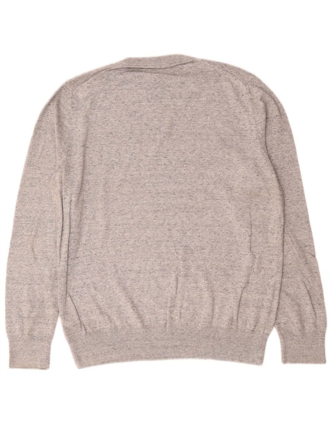 Marks & Spencer Pull col rond homme gris moyen coton moucheté