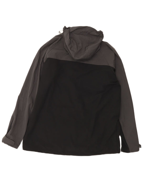 Mountain Warehouse Veste de pluie à capuche pour homme UK 42 XL Noir Colourblock