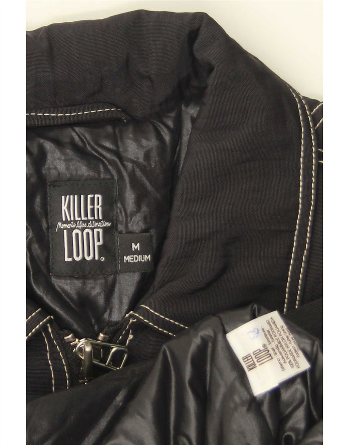 Killer Loop Veste bomber graphique pour homme UK 38 Medium Noir Polyamide