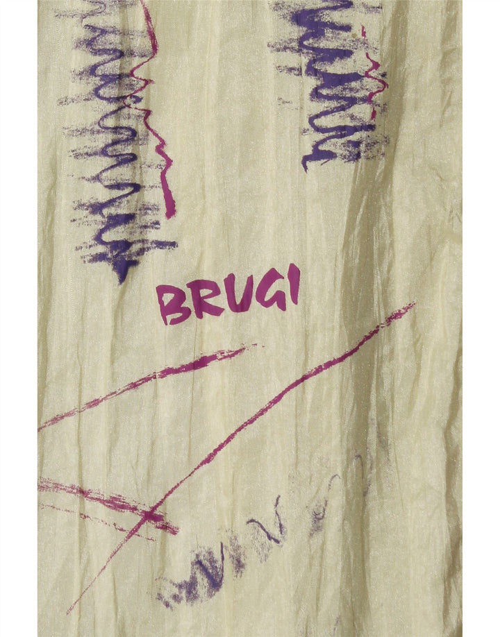 Brugi Veste de survêtement graphique pour homme XL Vert Colorblock Polyester