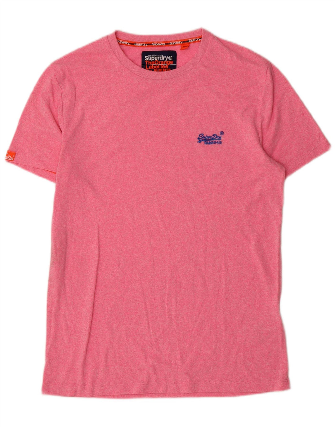Superdry Homme T-Shirt Top Large Rose Coton