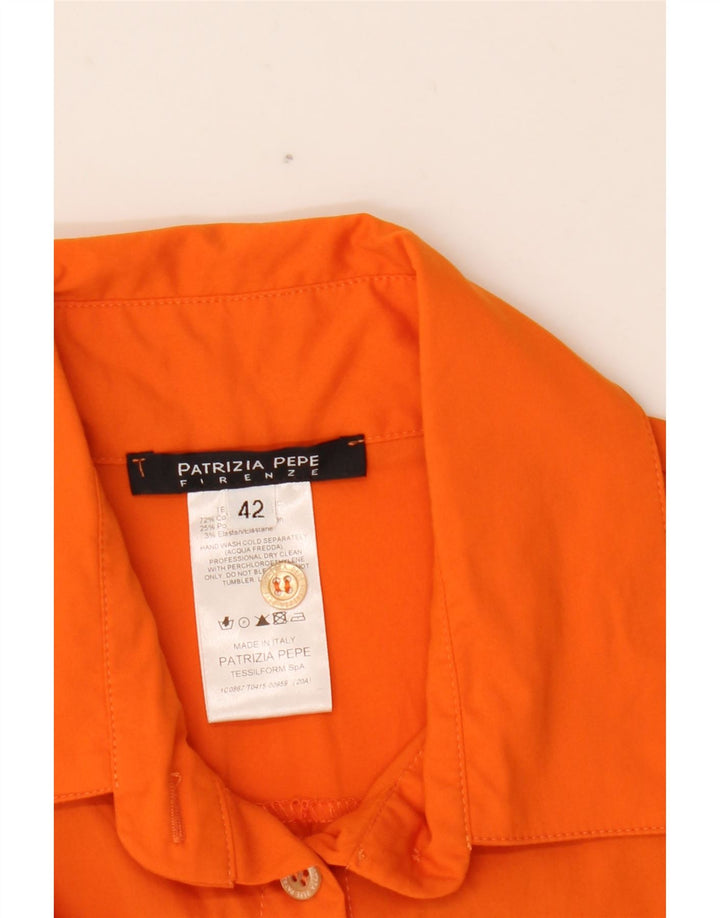 PATRIZIA PEPE Body Femme IT 42 Coton Orange Moyen