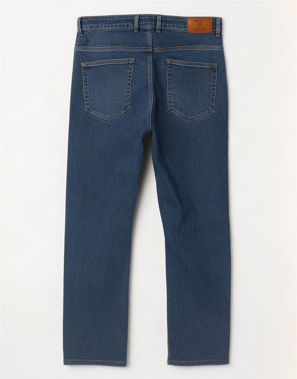 Gant Jean Droit Jason Regular Fit W35 L28 Homme Bleu