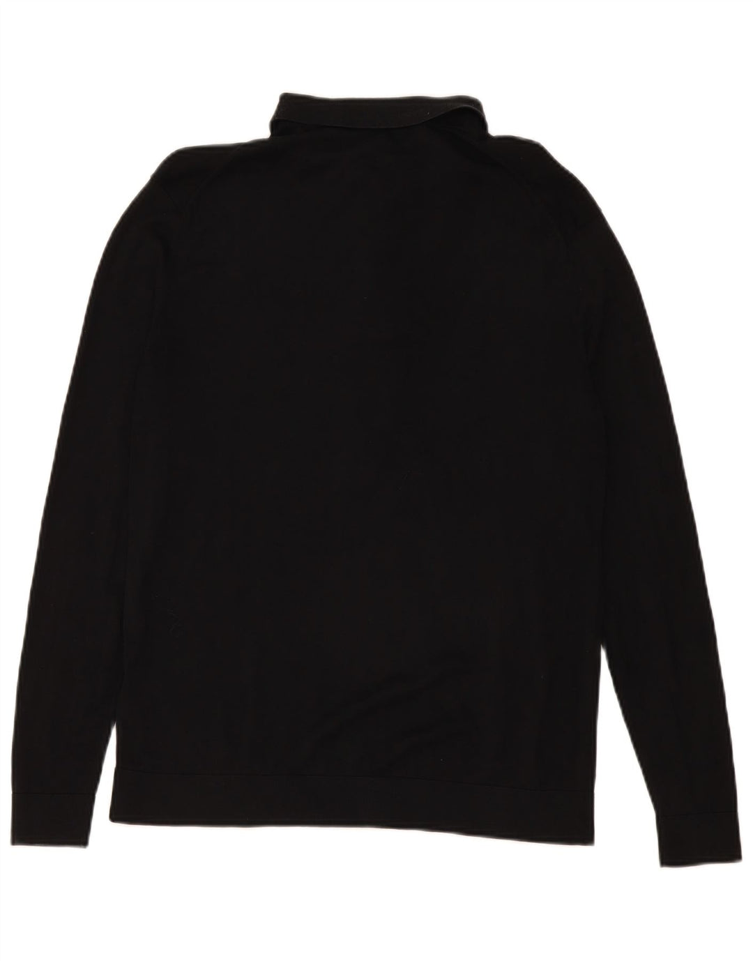 Cos Pull à col polo pour homme en soie noire