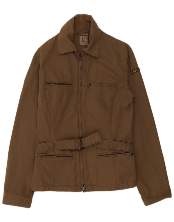 Napapijri Veste utilitaire géographique pour femme UK 18 XL Kaki Coton