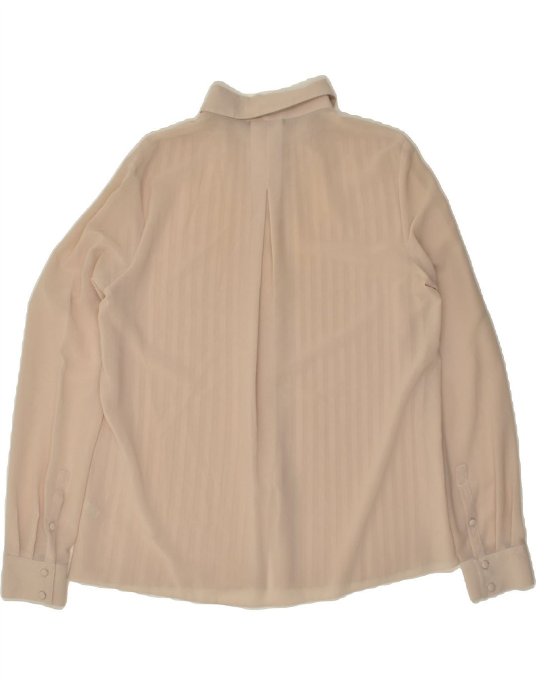 PINKO Chemisier surdimensionné transparent pour femme UK 10 Petit Beige