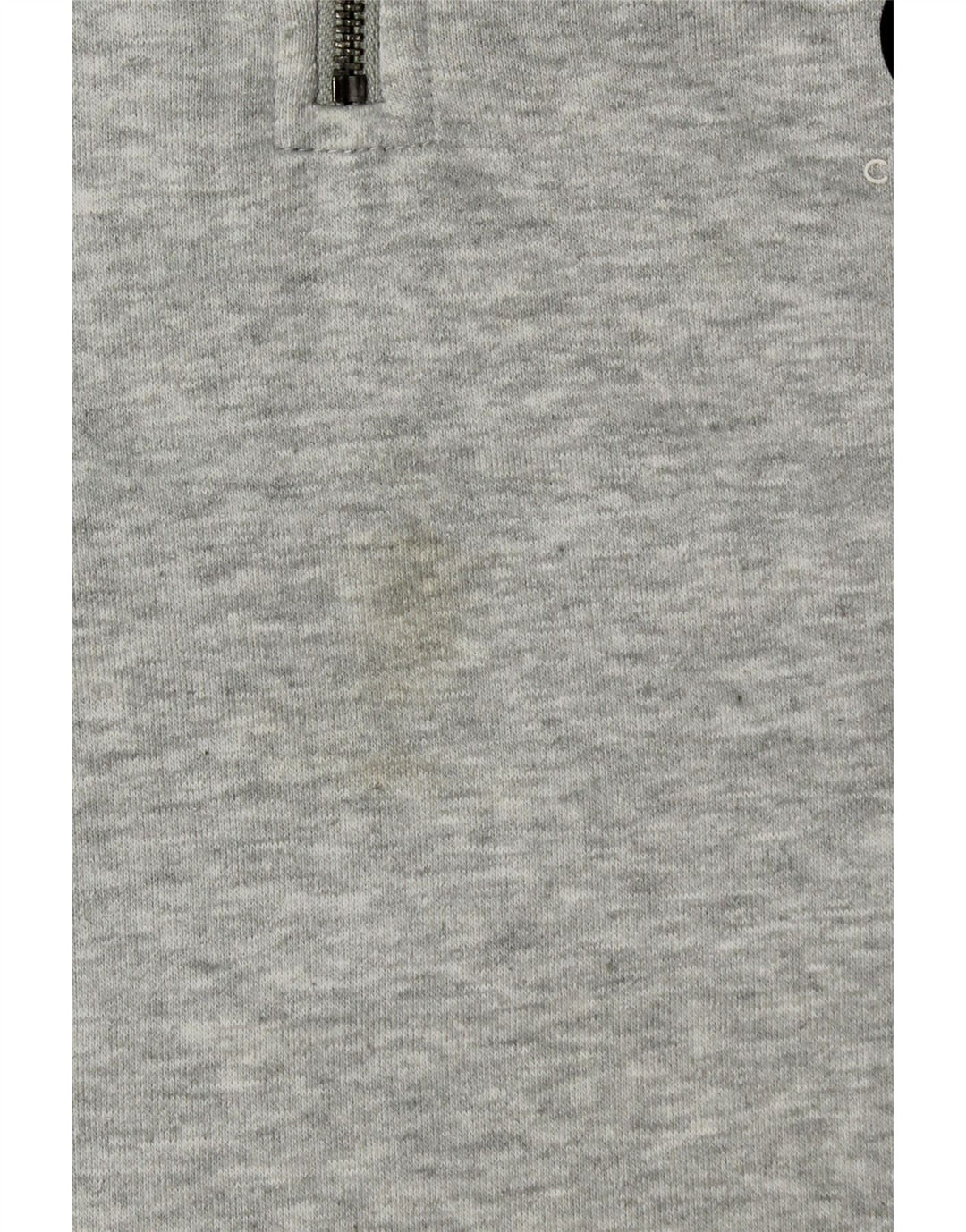 CALVIN KLEIN JEANS Sweat-Shirt Col Zippé Homme Gris Moyen