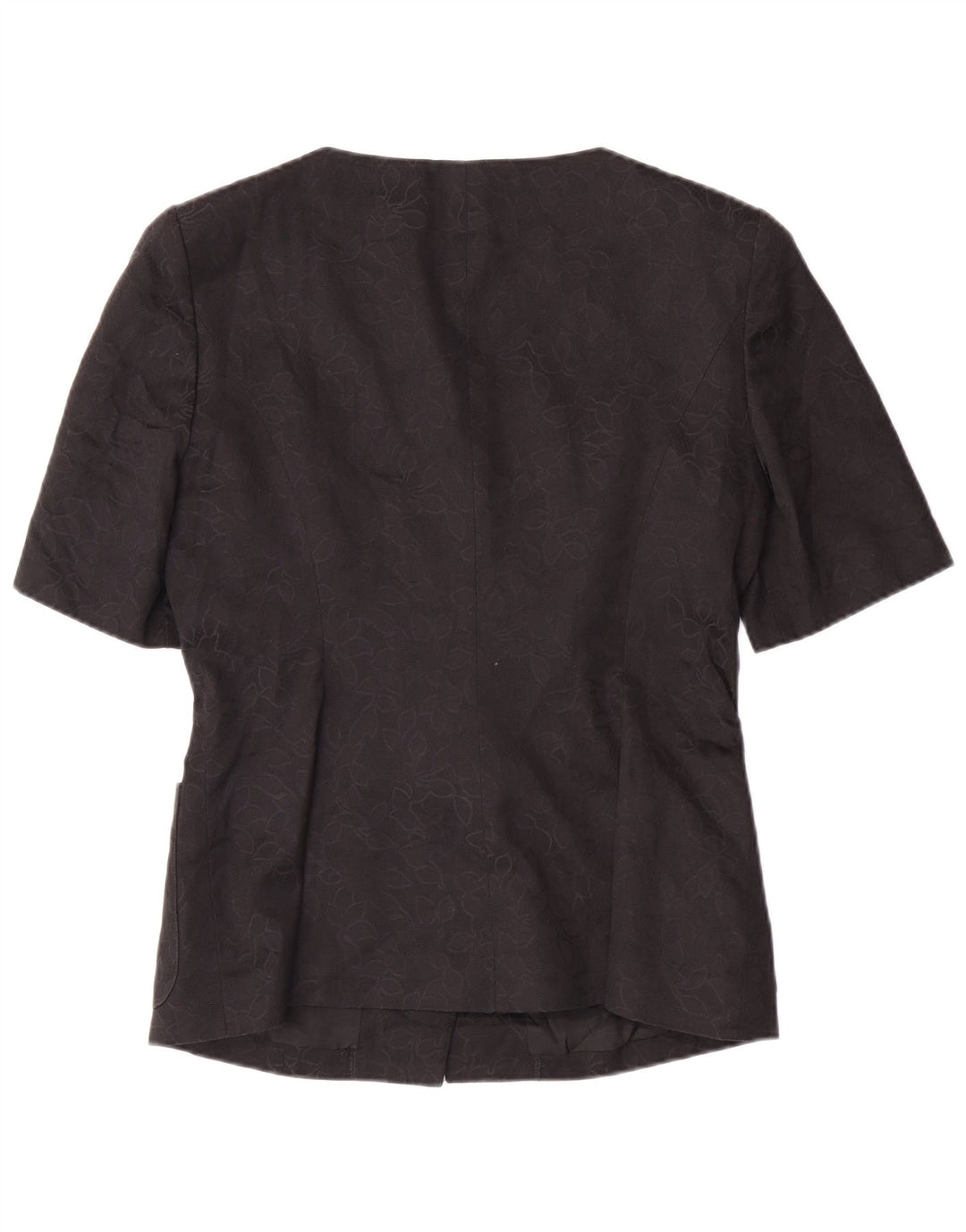 GUY LAROCHE Veste blazer à manches courtes pour femme EU 42 Large Noir Classique