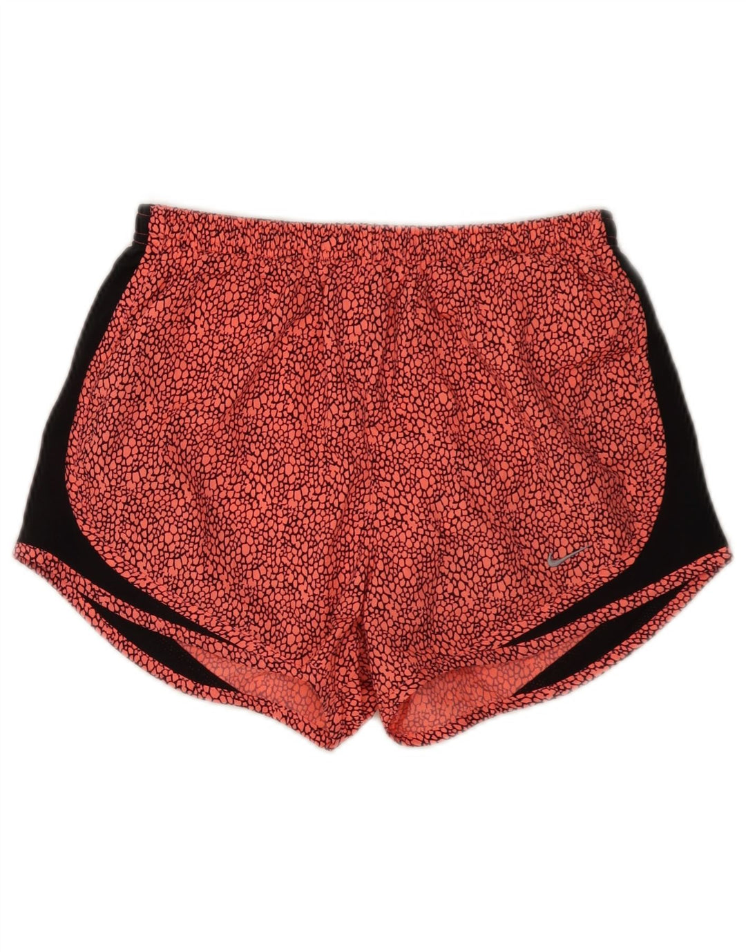 Nike Short de sport Dri Fit à motif abstrait pour femme UK 10 Petit Rouge Polyester