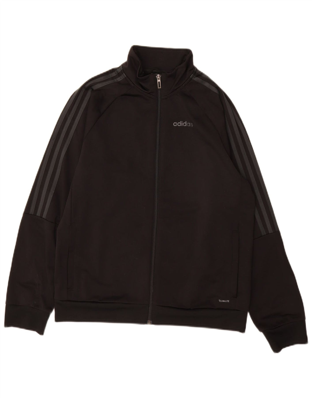 Veste de survêtement Adidas Garçon Climalite 13-14 ans Noir Polyester