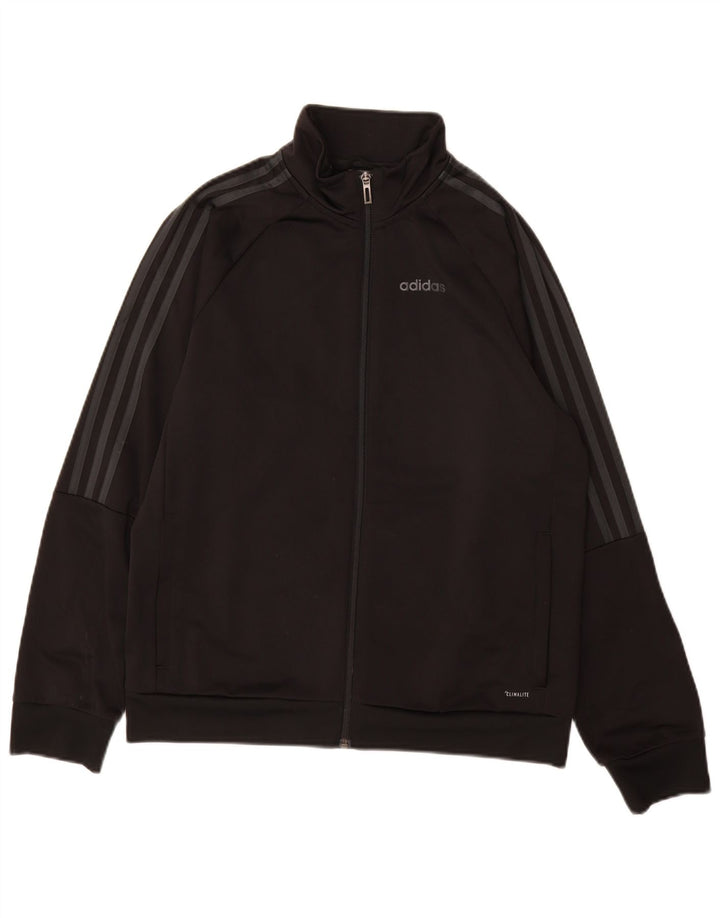 Veste de survêtement Adidas Garçon Climalite 13-14 ans Noir Polyester