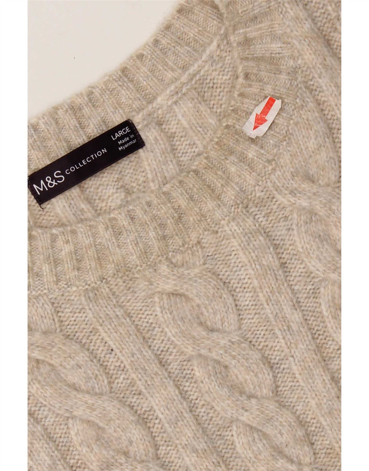 Marks & Spencer Débardeur pour femme UK 16 Large Beige Polyester