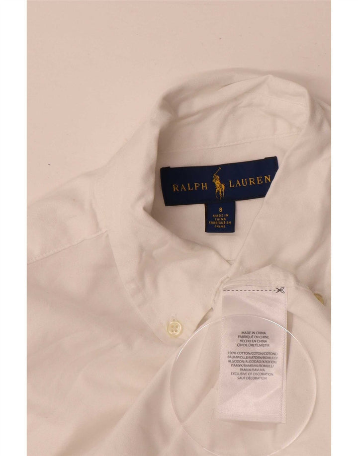 Chemise Ralph Lauren Garçon 7-8 ans Coton Blanc
