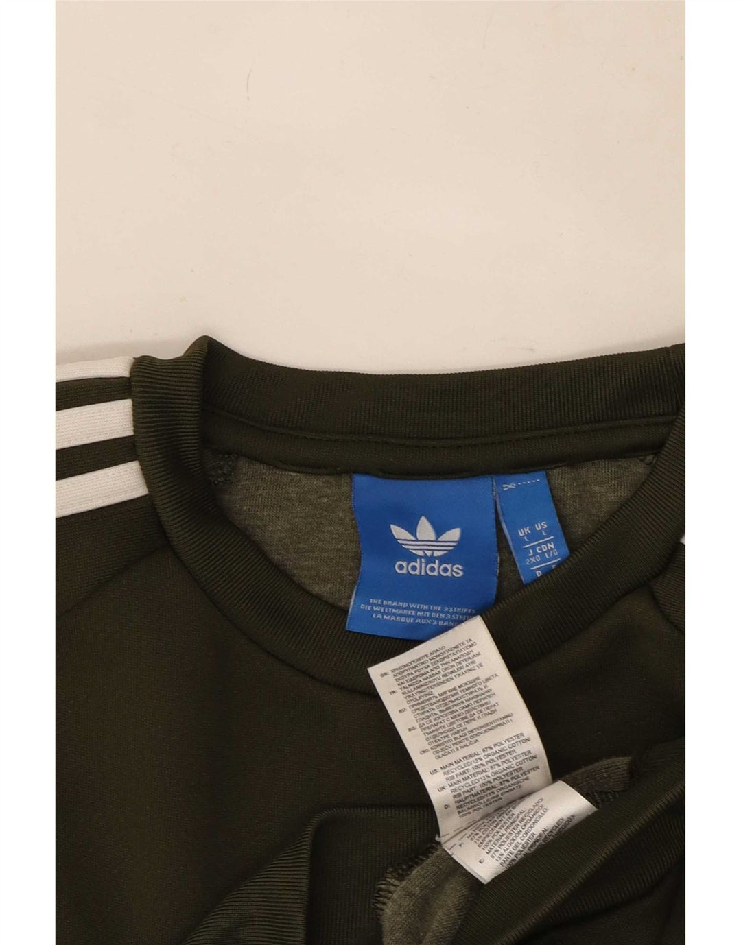 Adidas Sweat-shirt pour homme Grand Kaki Polyester