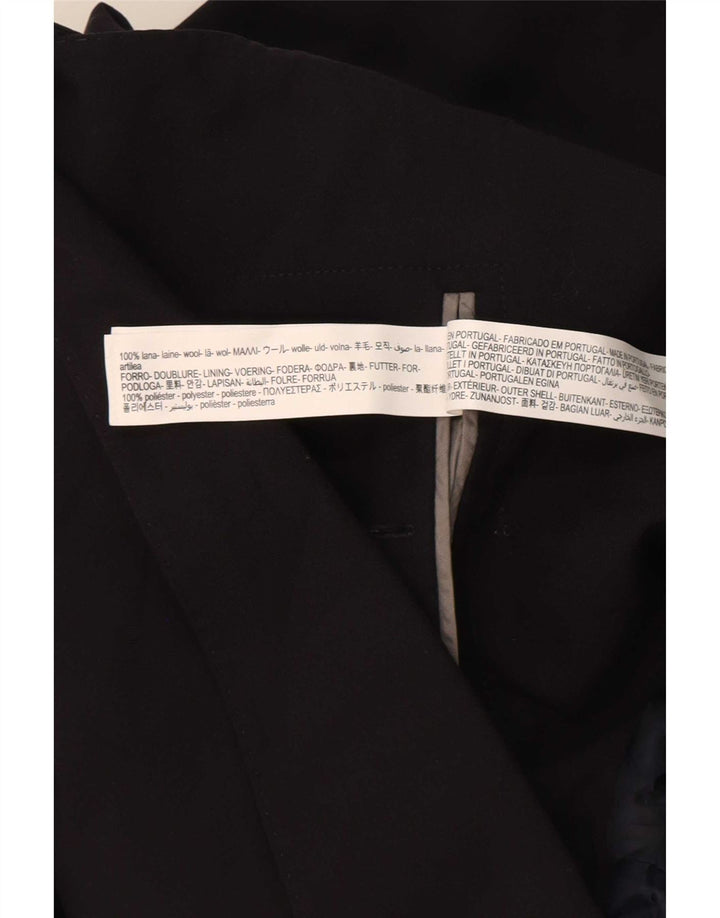 Massimo Dutti Veste blazer à 2 boutons pour homme EU 56 XL Laine noire