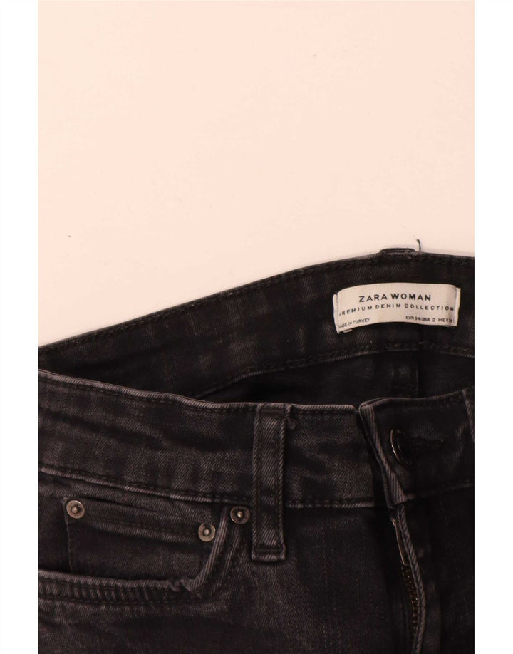 Zara Jean évasé pour femme EU 34 2XS W24 L28 Noir