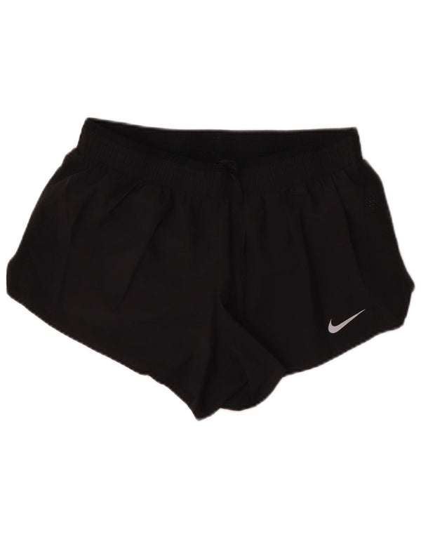 Nike Short de sport Dri Fit pour femme UK 16 Large Noir Polyester