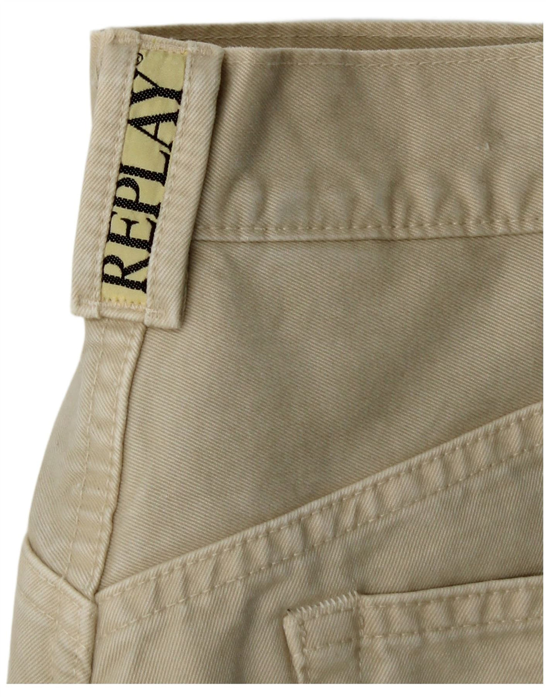 REPLAY Pantalon Casual Fuselé Homme W31 L30 Kaki Coton