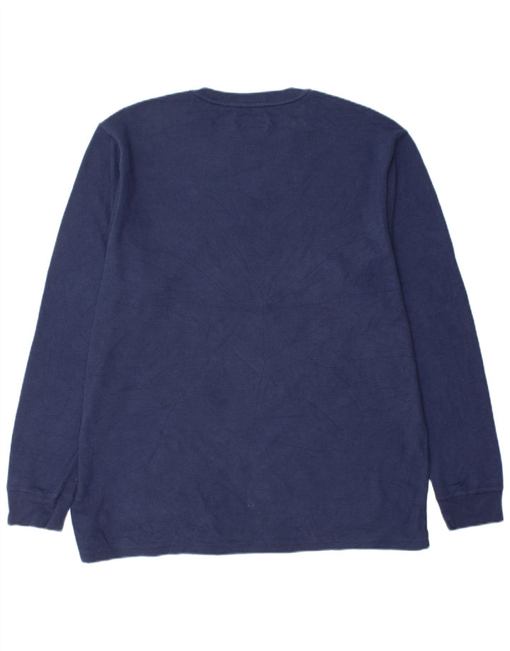 POLO RALPH LAUREN Haut Homme Manches Longues XL Bleu Marine Coton