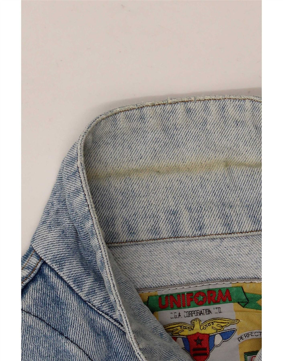 Uniforme Veste en jean pour homme UK 38 Bleu moyen