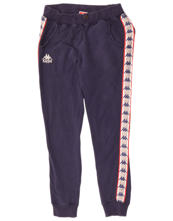 Kappa Pantalon de Survêtement Graphique Homme Joggers Small Bleu Marine Colorblock
