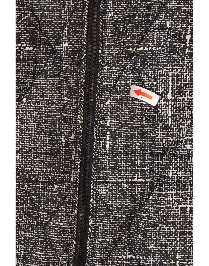 Marks & Spencer Veste matelassée pour femme UK 20 2XL Polyester moucheté noir