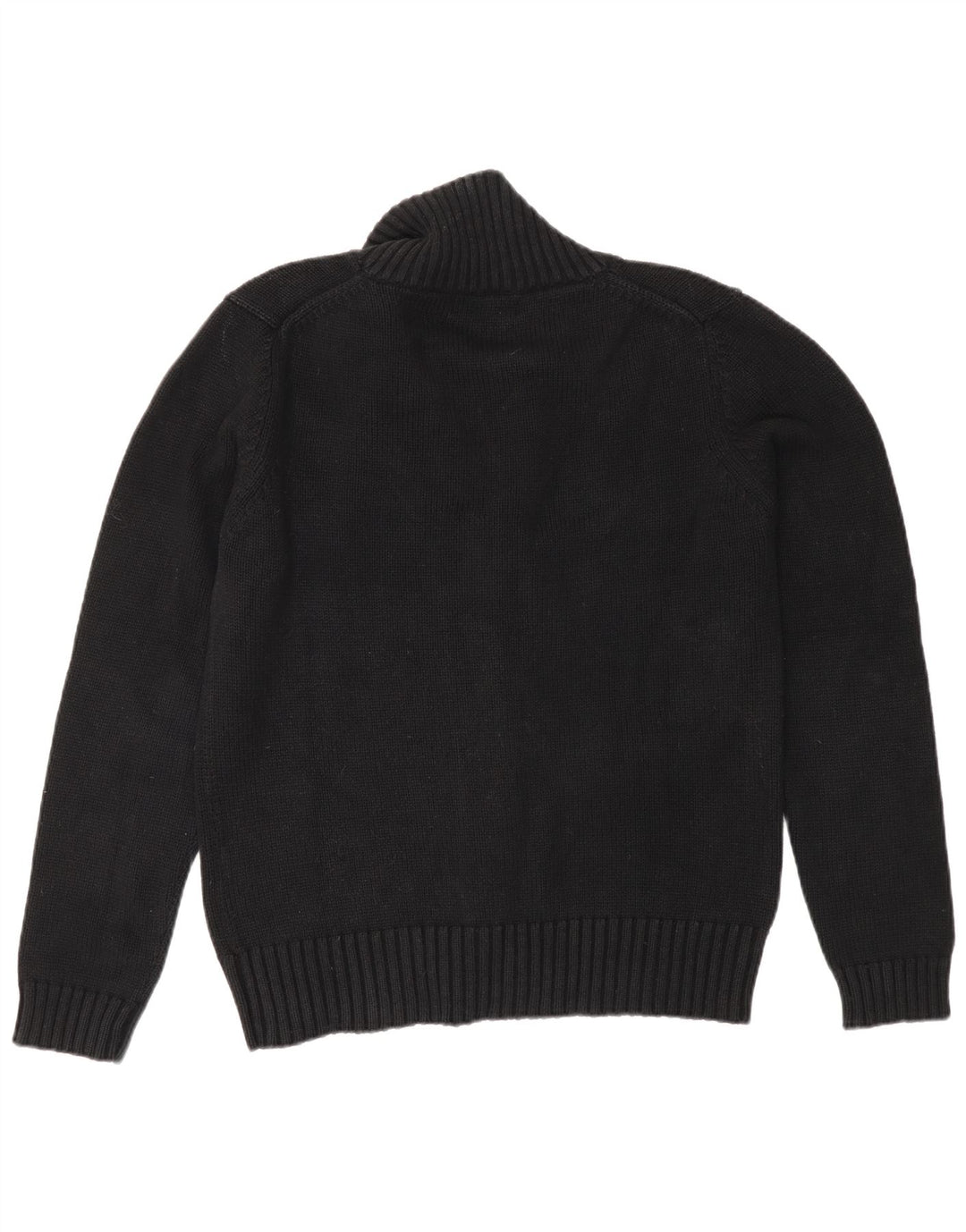 Zara Homme Cardigan Pull Moyen Noir Coton Classique